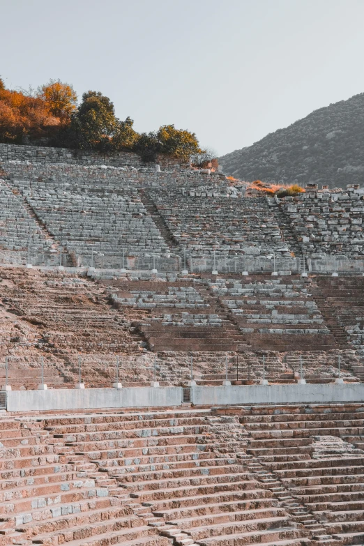 an old stone theater that is very large