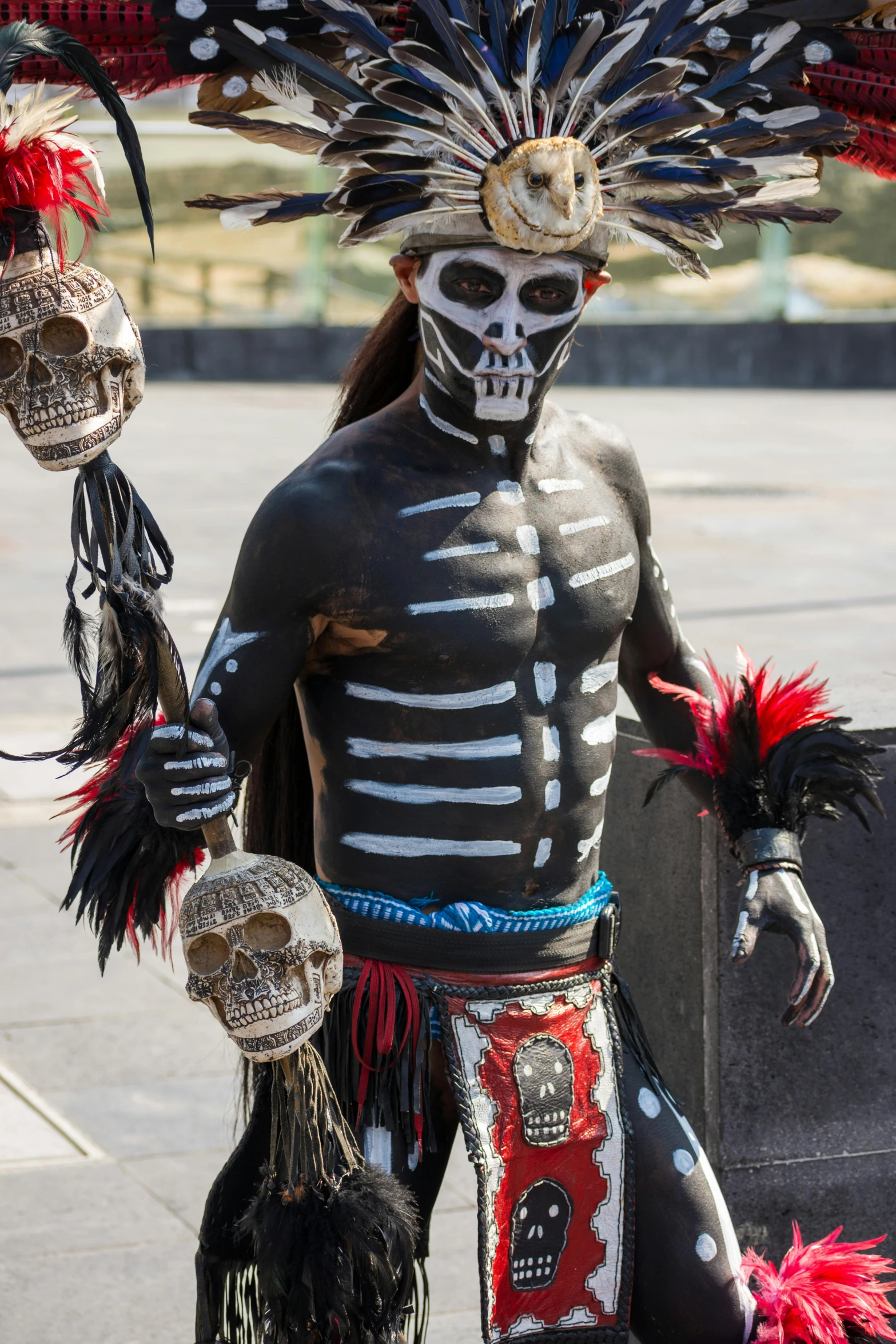 a person in some kind of costume that is on display