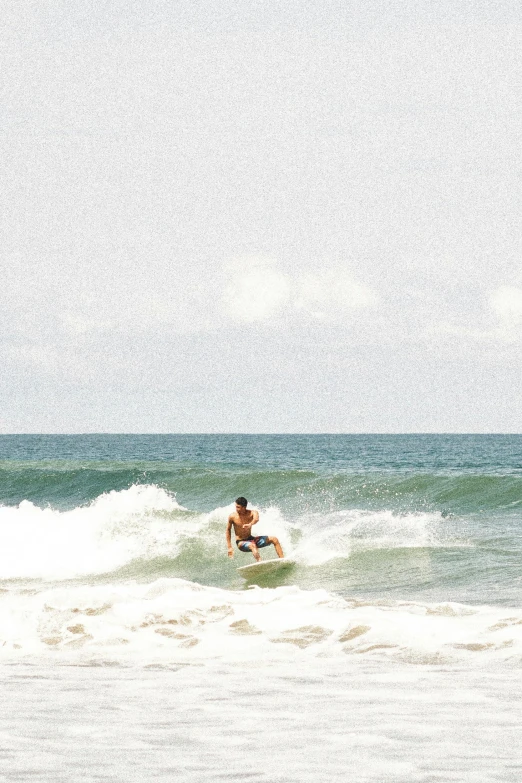 a person is surfing on an ocean waves