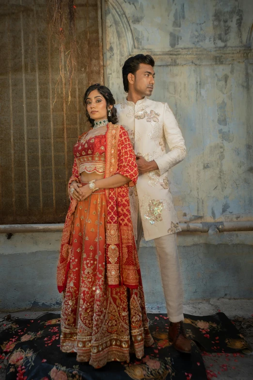 a man and woman posing for a picture together