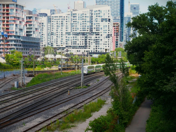 the view of an intersection, from a distance