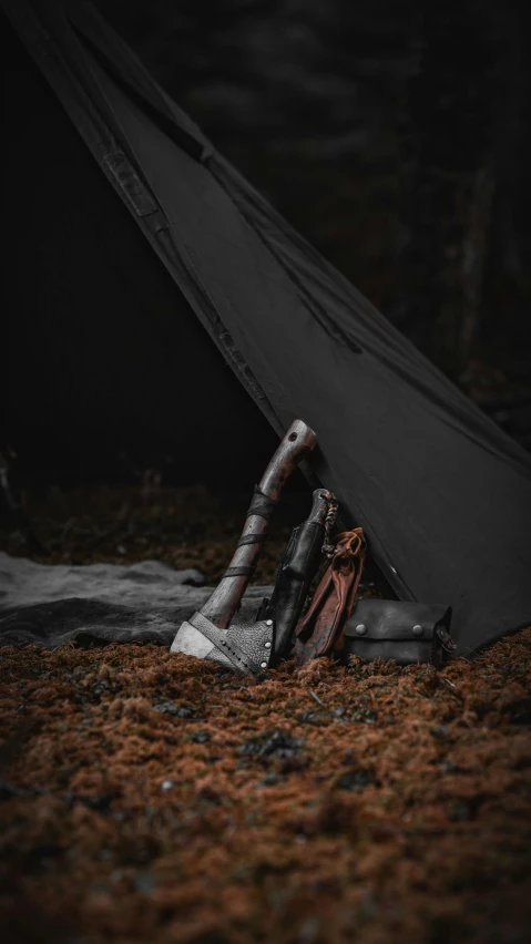 an outdoor tent in a grassy area