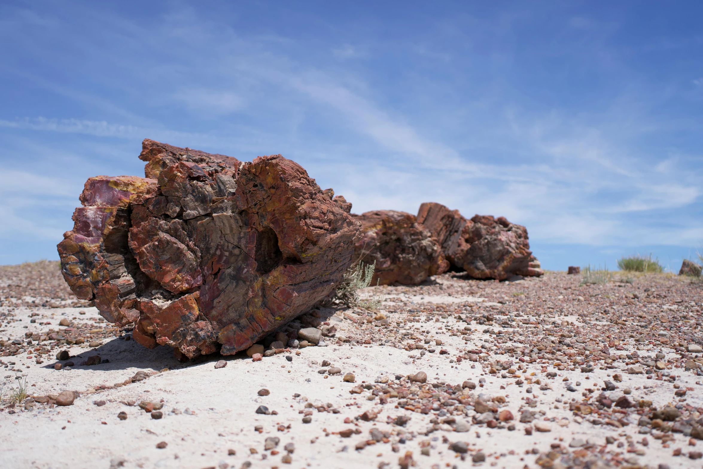 an image of rocks with stones near by