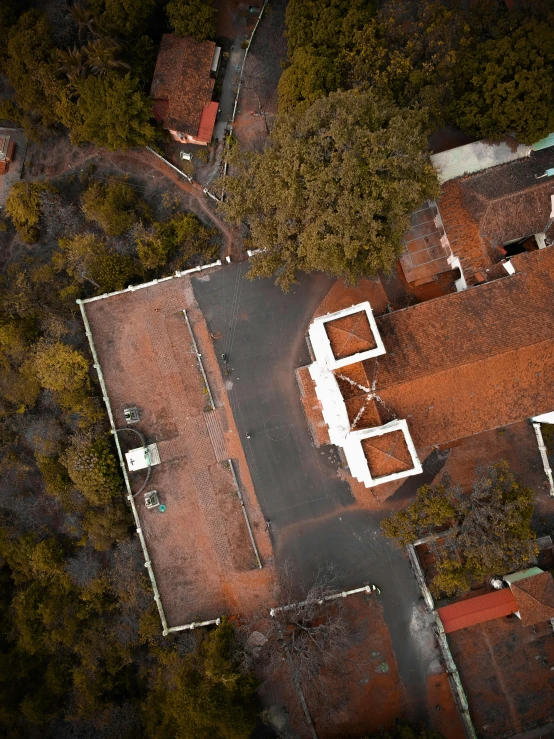 a view of an aerial po of the roofs