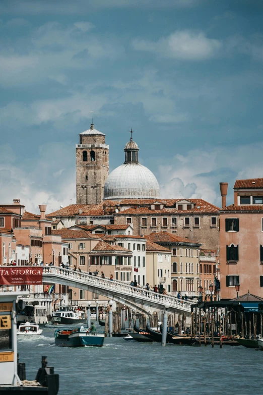 a city in italy with a bridge going across it