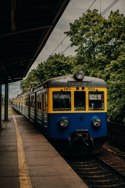 a train parked at a train station platform