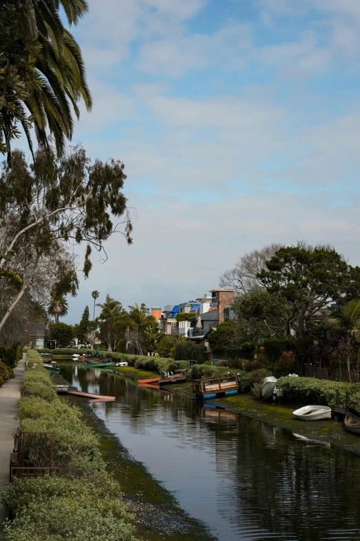 a body of water near land and a city