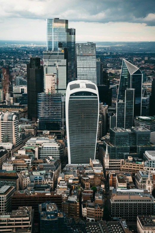 a wide view of the city in england