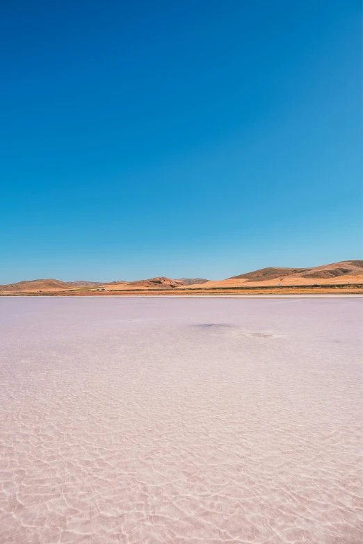 the vast desert with very low water and little vegetation