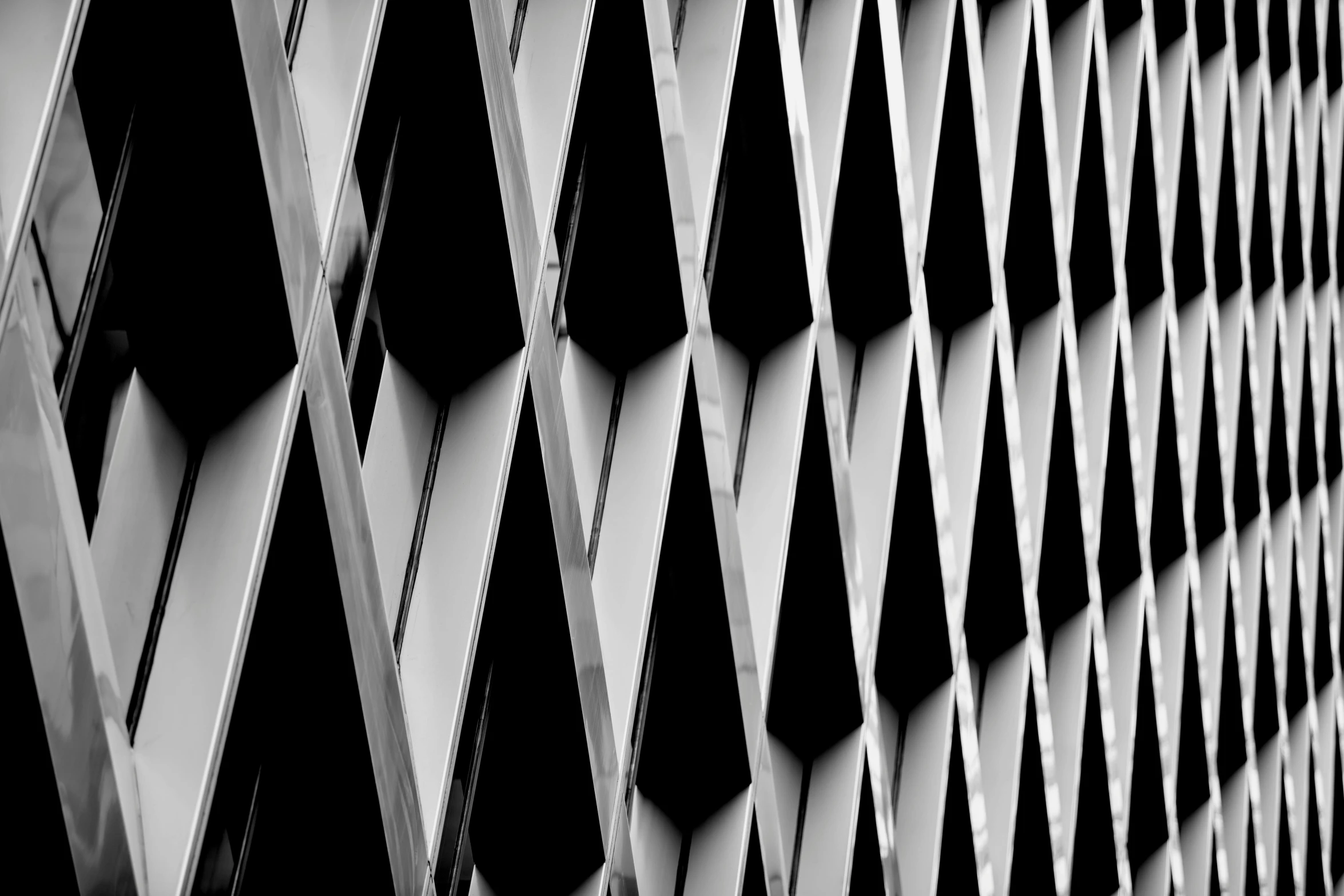 a black and white picture of a building facade