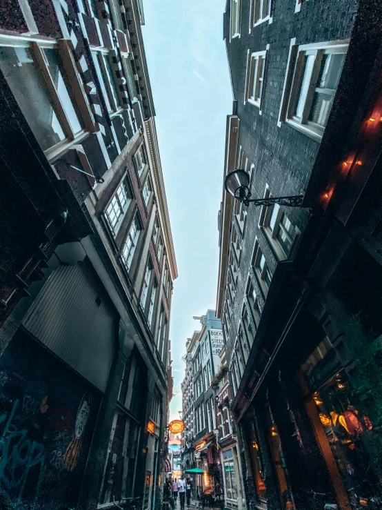 this is an overhead view of a street in the city