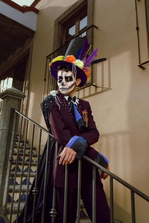 an old - fashioned skeleton costume, as featured in this halloween - themed costume is worn in various colors, materials and feathers