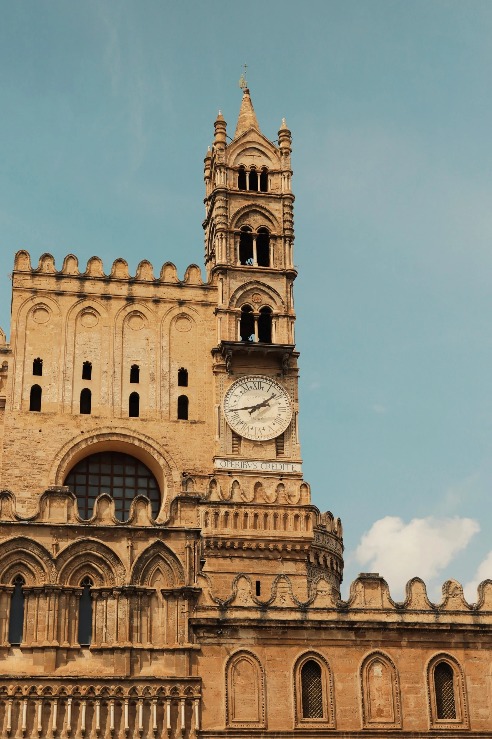 there is an image of a clock tower