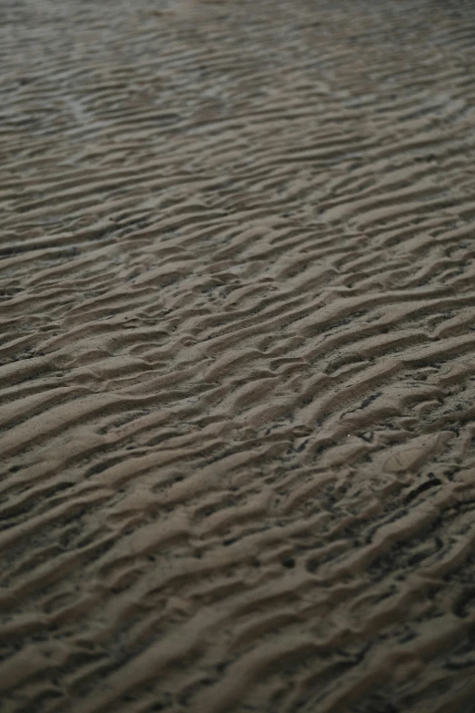 sand dunes with the wavy patterns made by waves