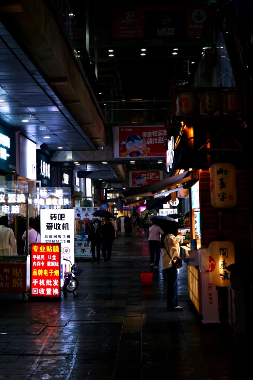 a long walk lined with vendors and food