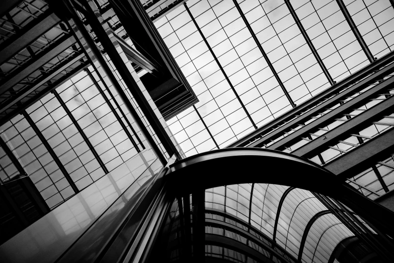 black and white pograph of a window in a building