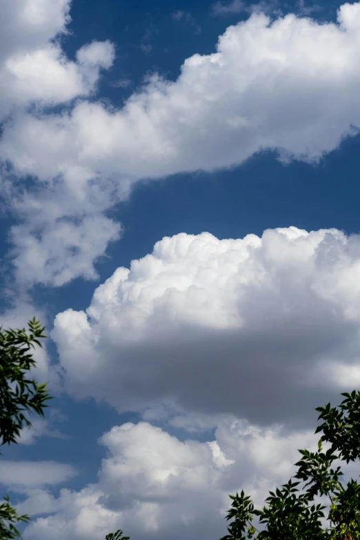 the sky is cloudy and blue with clouds