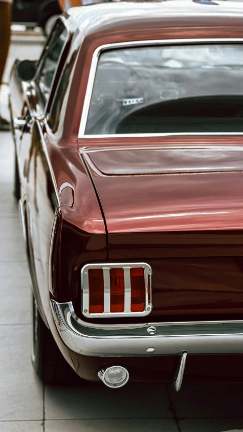 old fashioned car with chrome rear and bumper guards