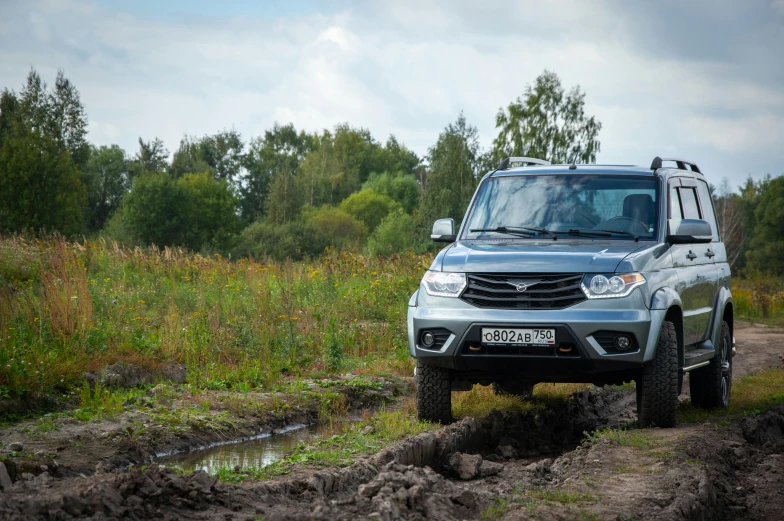 the toyota atlastr is off road driving in the mud