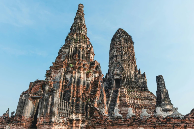 many pieces of ancient architecture at an outdoor park