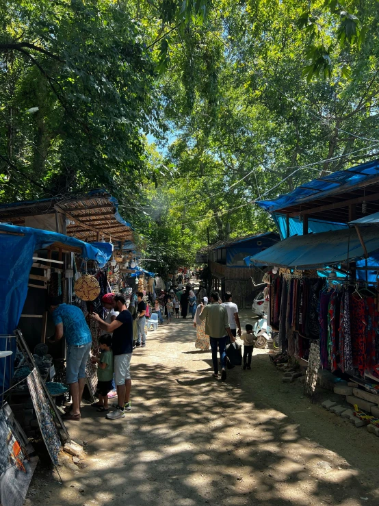 several vendors outside at an outdoor market