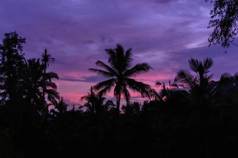 a sky filled with pink, blue, and purple clouds