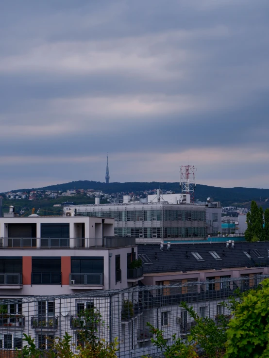 a tower that is sitting in the middle of trees