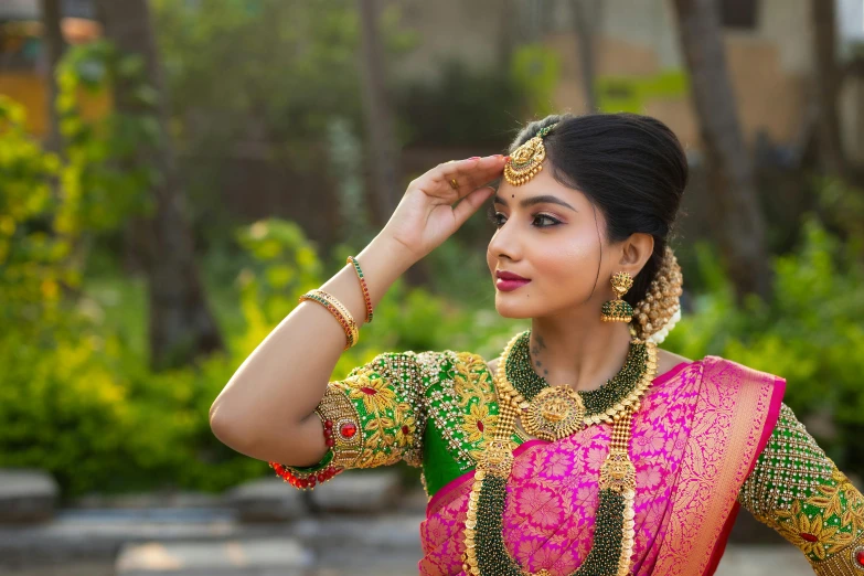 an image of woman dressed in a traditional indian costume