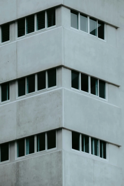 an unusual, white building is shown on this day