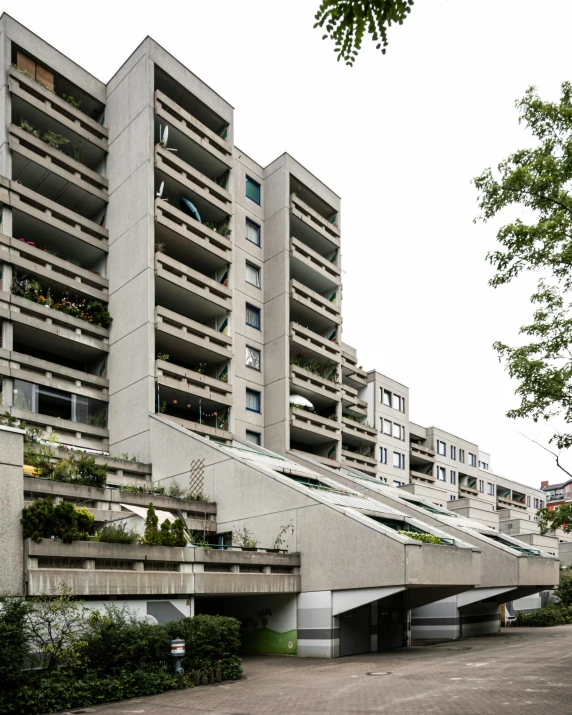 the exterior of a large building with steps leading up to it