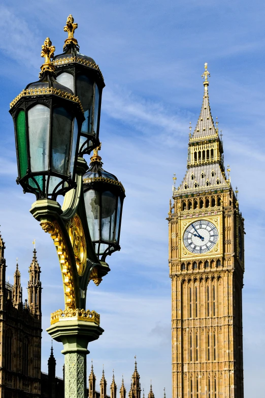 the big ben tower towering over the city of london