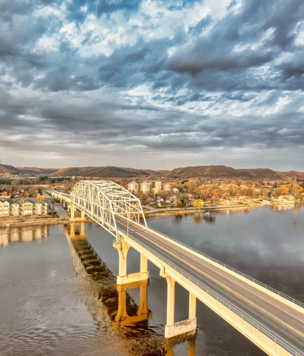 a picture of a bridge across the water