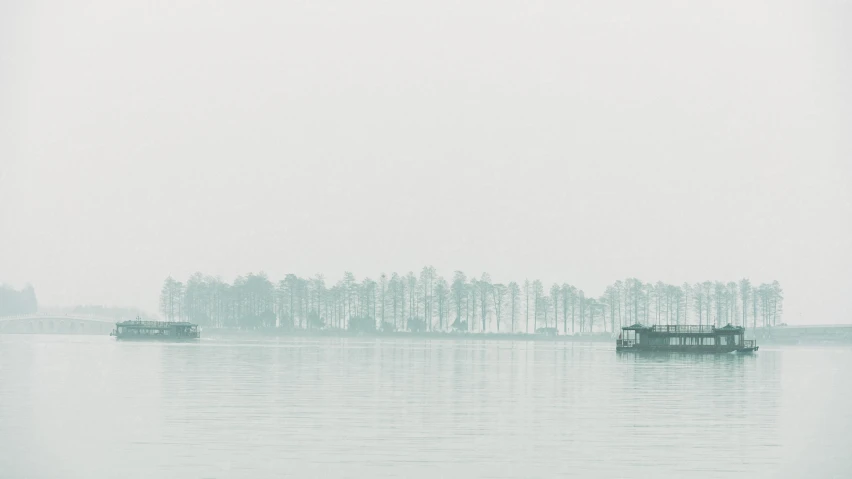 a large body of water with boats on it