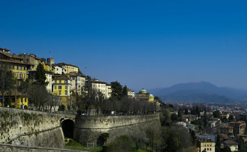 the city of rome, with some buildings on the other side