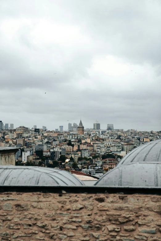 view of a city from the roof of a building