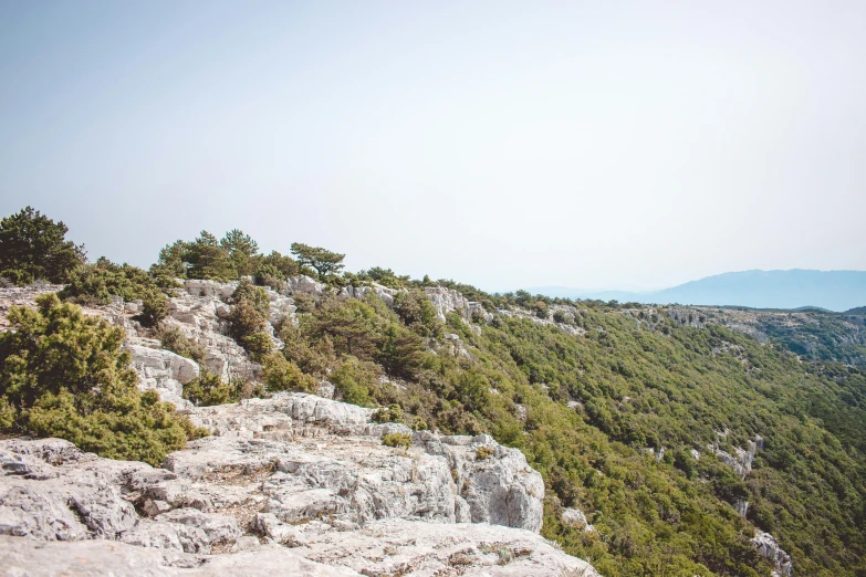 this is an image of a view on a mountainside