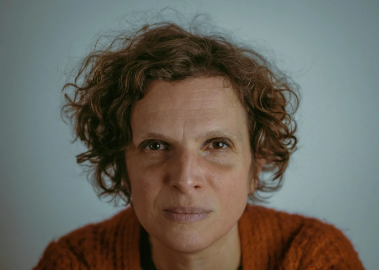 an image of woman with curly hair on a white background