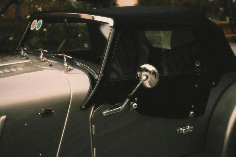 close up of a shiny car in the dark