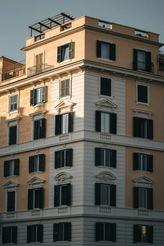 a large building with many windows and balconies