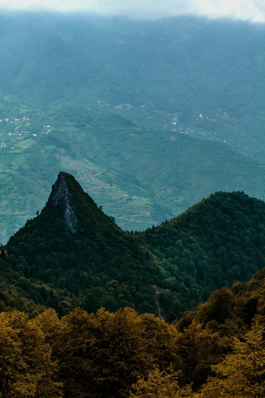 the hills and valleys can be seen in this image