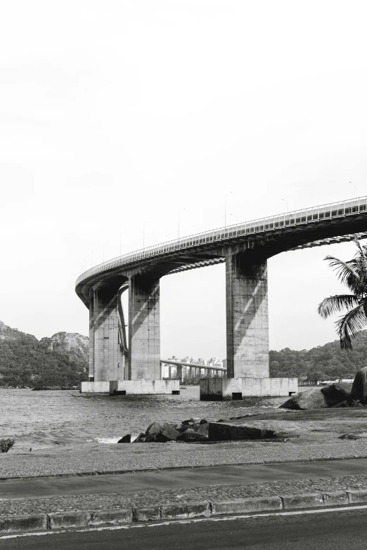 an image of the underside of a bridge