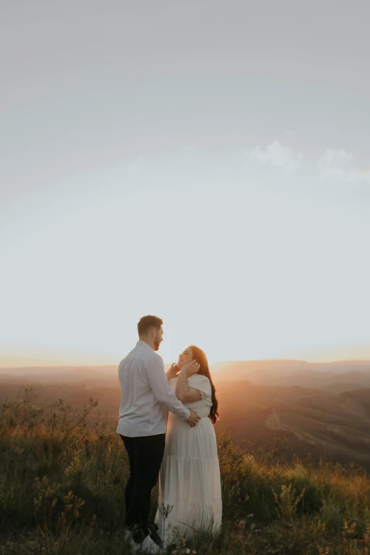 a couple is about to exchange their vows in the sun