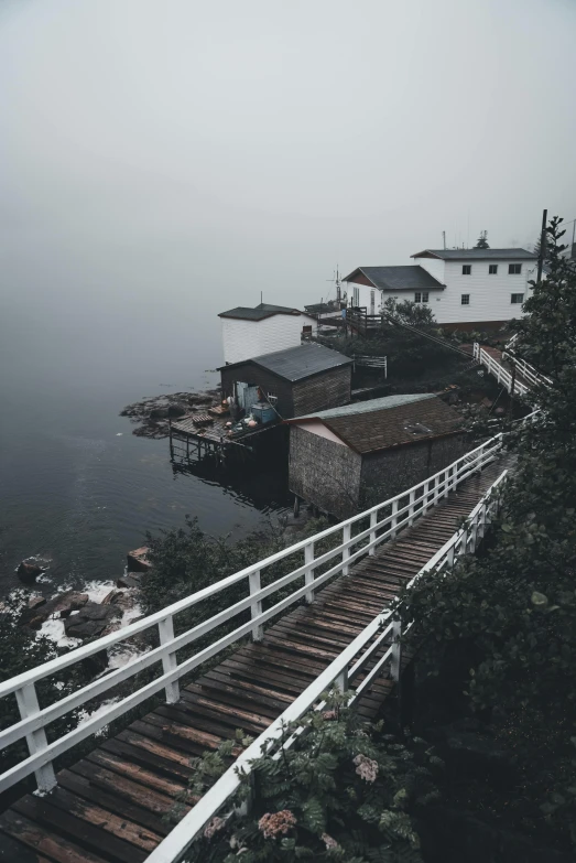 two small buildings that are next to each other