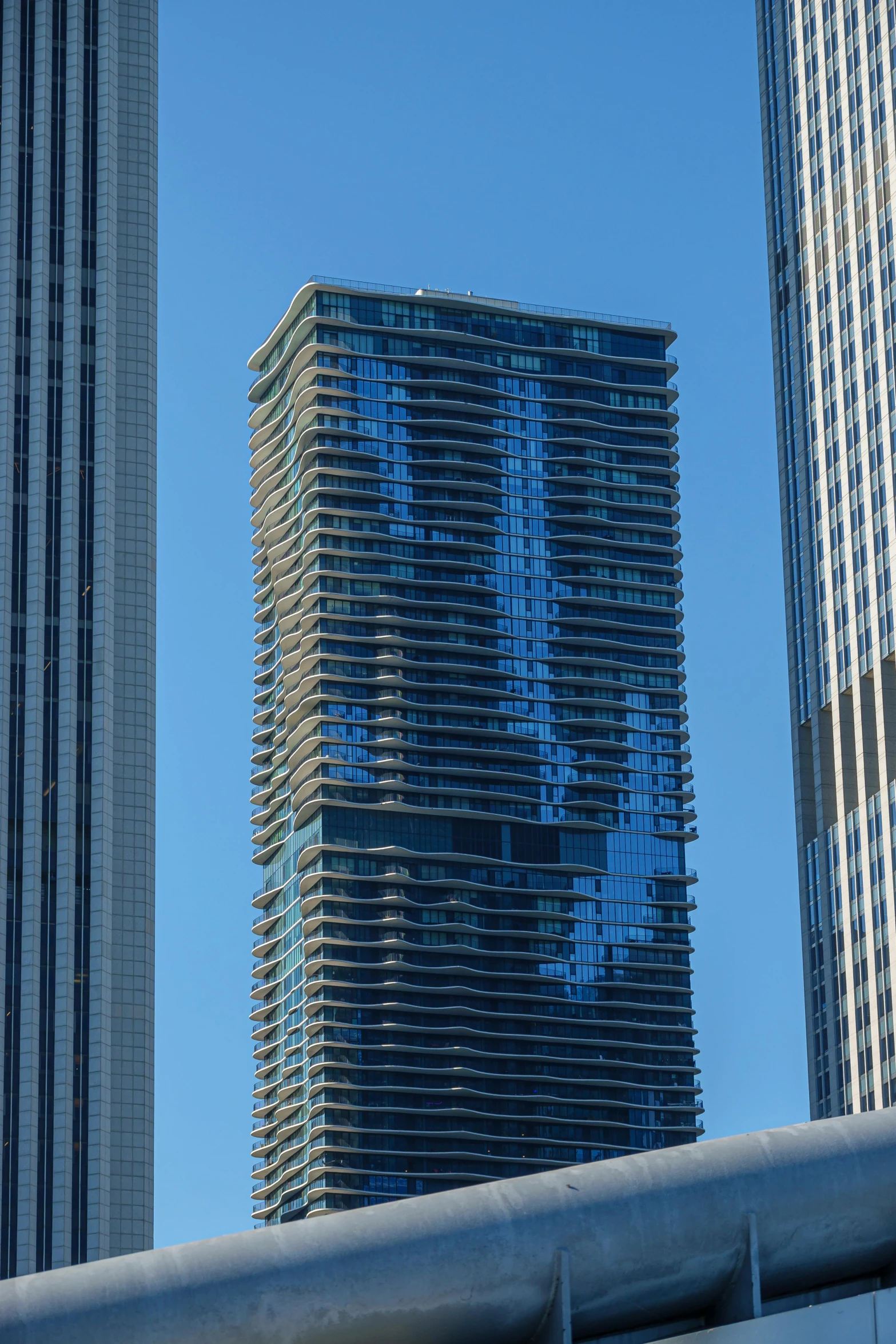 two large buildings on the opposite side of each other