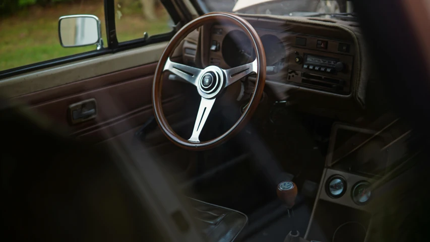 a vehicle dashboard and dash board with a clock displayed