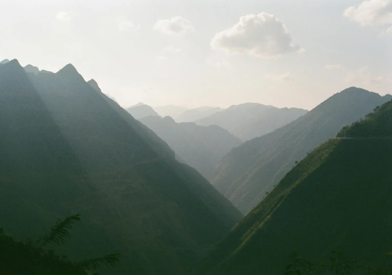 this is an image of an area with mountains