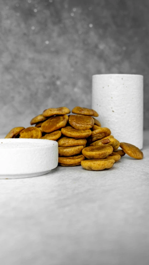 there is an image of food that is placed on the counter