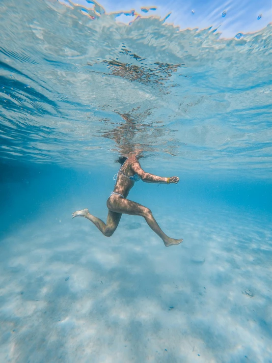 the water is really calm and there is soing wonderful about him