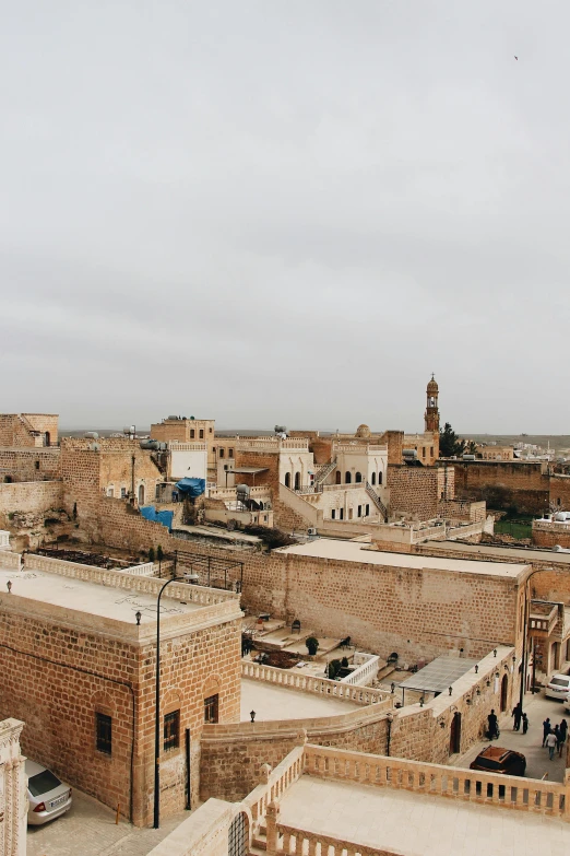 the old city is dotted with huge rooftops