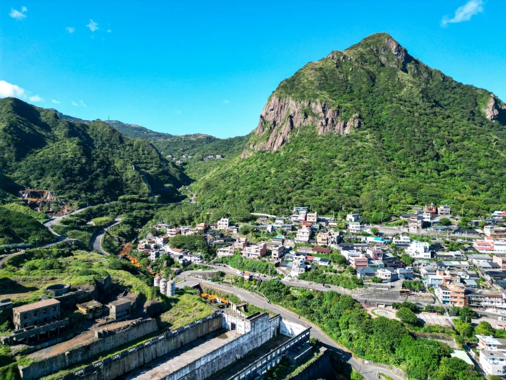 a small village on top of a hill